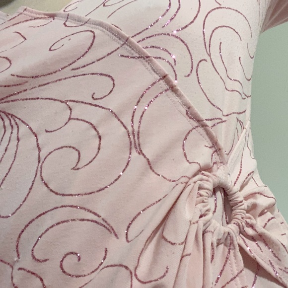 Sexy sparkly powder pink blouse - Picture 3 of 3